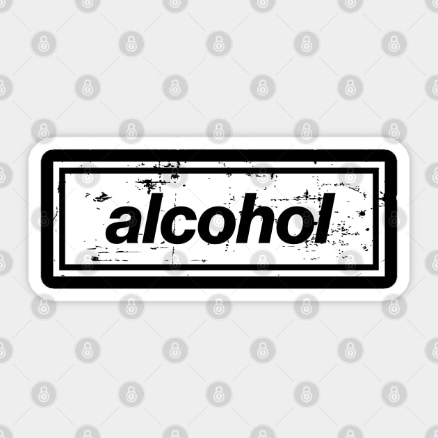 The Alcohol Loving Manchester Indie Music Mancunian White Sticker by Butter Creative